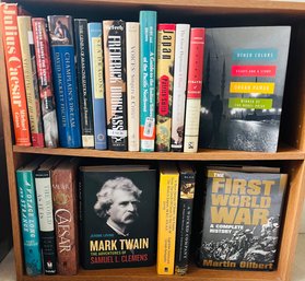 R10 Lot Of Books Mark Twain, First World War, Caesar, Indian Tribes, Champlains Dream,  The Great Depression