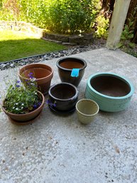 Outdoor Plant Pots, Terra Cotta And Pottery Sizes Shown In Pictures