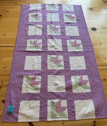 Room 1 Purple Handmade Tulip Quilt