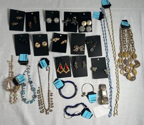 Collection Of Costume And Vintage Crystal Jewelry