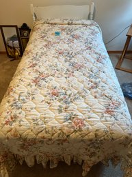 R3 Twin Bed With Headboard, Mattress, Boxspring And Bedding