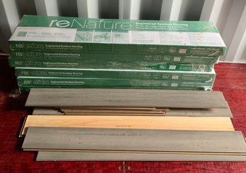 R00 Six Unopened Packages Of ReNature Engineered Bamboo Flooring, One Opened Package