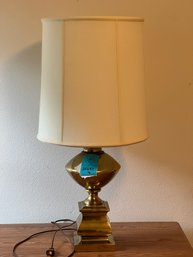 R4 Table Lamp Appears To Be Brass Colored Metal