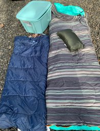 R00 Therma-rest Honcho Poncho, Teton Sports Childrens Sleeping Bag, Sleeping Bag, Organizing Tub With Lid
