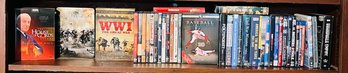 R2 Lot Of DVD Movies The Pacific, Ken Burns Baseball, WWI The Great War, Poltergeist, Bedazzled, Boardwalk