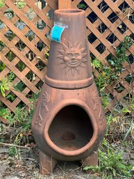 R00 Chiminea  41in Tall Approx 18in At Widest. Comes In Two Pieces