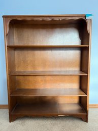 R5 Wooden Bookshelf With Adjustable Shelves. Only 9.75in Deep