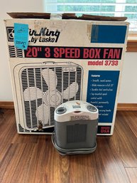 R2 Box Fan And Holmes Space Heater