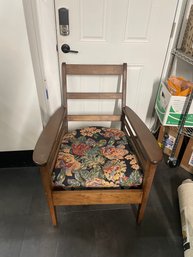 F1 Patio Chair With Floral Cushion