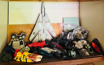 R2 Lot Of Vintage G.I. Joe Toys 80s Sky Striker, Tiger Force, Destro, Cobra