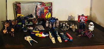 R2 Vintage 80s Toy Lot Transformers, Beast Wars, Gunper Japan Robot Parts, M-2 Robot, Optimus Prime