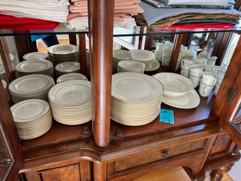 Beam Bros Golden Ivory Formalities China Set Service For 12
