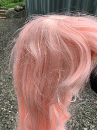R00 Long Pink Synthetic Cosplay Wig