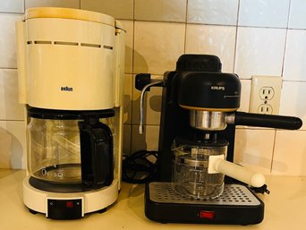 R4 Braun 10 Cup Coffee Maker, Krups Espresso Maker