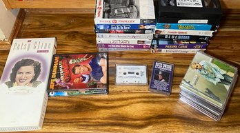 R5 Entertainment Lot To Include VHSs, CDs, DVDs, And A Few Cassettes