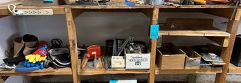 R0 Variety Of Hardware, Saws, Riviting Tool, Grommet Kit, Knee Pads, Gloves, Soldering Gun, Please See Photos