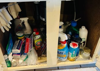 R4 Kitchen Cleaning Lot All Items Under The Kitchen Sink Cleaners, Rubber Glovers, Comet, Dish Soap