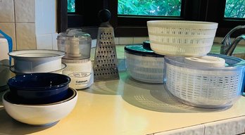 R4 Salad Spinners, Glass Bowls, Food Mini Prep Processor, Cheese Grater