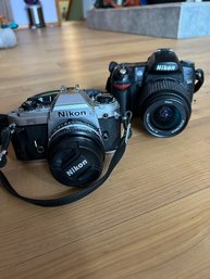 R6 Nikon D80 And Nikon FG.   Multiple Lenses And Accessories