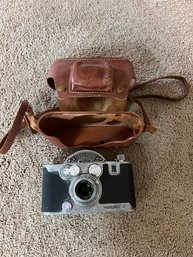 Mercury II Camera, Continental Electroflash I555 Camera, 8mm Tapes And Reels In Metal Storage Case