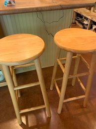 2 Wooden Stools