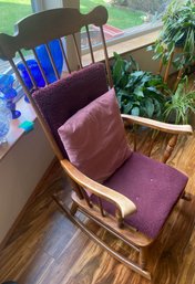 R4 Wood Rocking Chair With Cushions