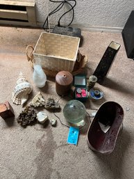 Large Shell, Crystals, Diffuser, Ceramic Vase, Glass/crystal Ball, Baskets