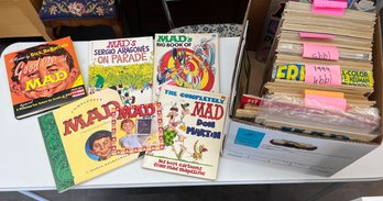 Collection Of MAD Magazines, Some From 1960s And 1970s, 1990-97 And Books