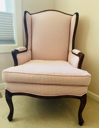 RM4 Armchair Checkered Fabric Wood