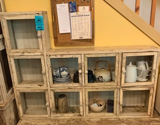 Wooden Cabinet With Glass Doors