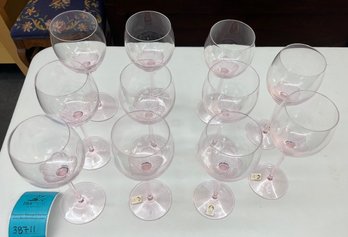 Sasaki Crystal Stemware, Set Of Eleven