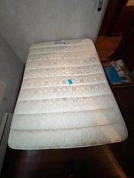 R7  Queen Size Mattress Labeled Hand Crafted Collection Super Fetherbed  Aireloom. Boxspring And Wheeled Frame