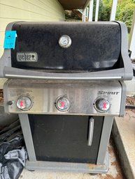R00 Weber Grill With Cover And Propane Tank And Rotisserie Plus Accessories