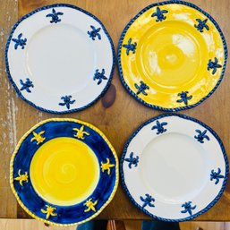 RM1 Set Of Four Fatto A Mano Made In Italy Plates