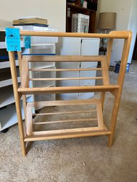 Wood Angled Shelf Book Storage 3in X 24in X 9.5in