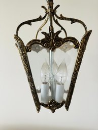 R2 Vintage Light Fixture With Chain Metal And Glass