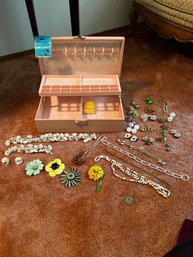 Jewelry Box And Costume Jewelry