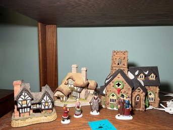 R10 One Department 56 Dickens Village Holiday House Buildings And Two David Winters Cottages