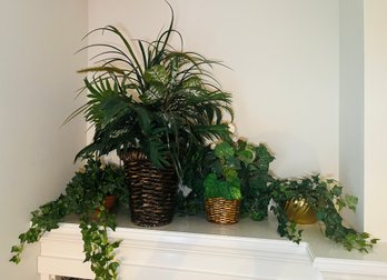 RM4 Lot Of Plastic Plants Decorative