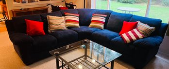 RM4 Sectional Couch Sofa With Throw Pillows