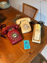 Rotary Dial Phones,  Old Radio Shack Duofone Cordless Wall Phone