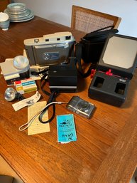 Polaroid Electric Eye Land Camera 850, Polaroid Wink Light, Polaroid Sun 600,  Eumig DB120 Slide Viewer, Canon