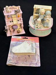 R4 1989 Precious Moments Collection Rejoice In The Lord Moving Music Box, Vintage San Francisco Music Box Co