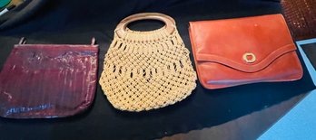 Rm2 Collection Of Three Unmarked Fashion Handbags