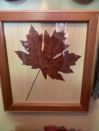 Assorted Artwork, Wood Framed Pressed Leaf Artwork