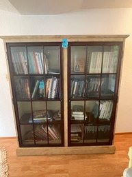 Rm6 Bookcase With Glass Doors