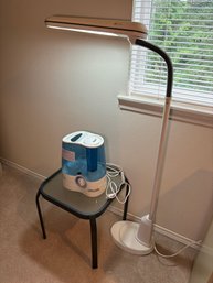 R15 OttLite (Working), Small Table, And A Vicks Humidifier