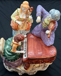 R4 Large Capodimente Porcelain Group Playing Instruments Figure