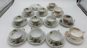 R5 Set Of Tea Cups And Saucers Roselyn China And Other Tea Cups