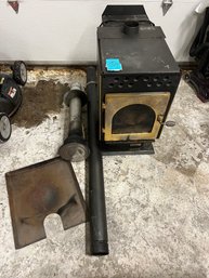 S1 Reliant Pellet Stove. Stove Pipe And Parts. Not Cleaned.  Heavy.  27in X 26in X 14in At Widest Point